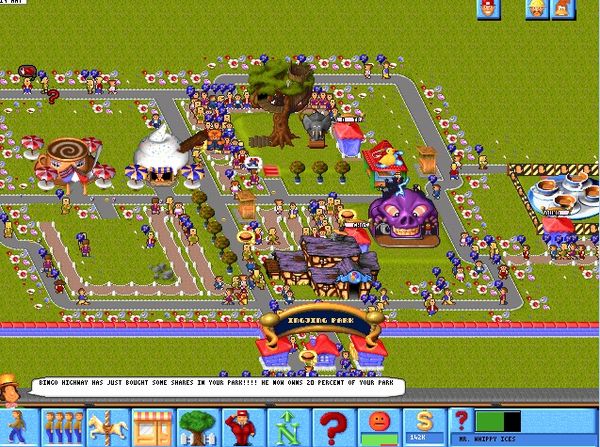 เกมสร้างสวนสนุกในตำนาน “Theme Park”